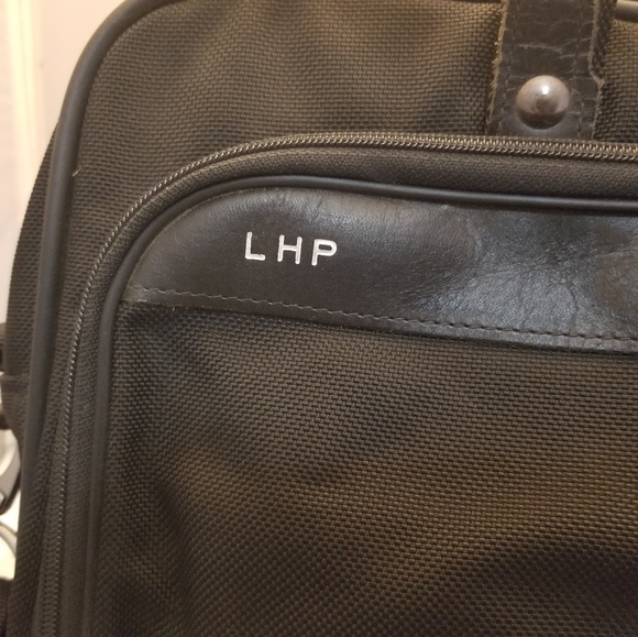 HARTMANN VINTAGE NYLON BRIEFCASE BAG BLACK MESSENGER - Picture 8 of 10